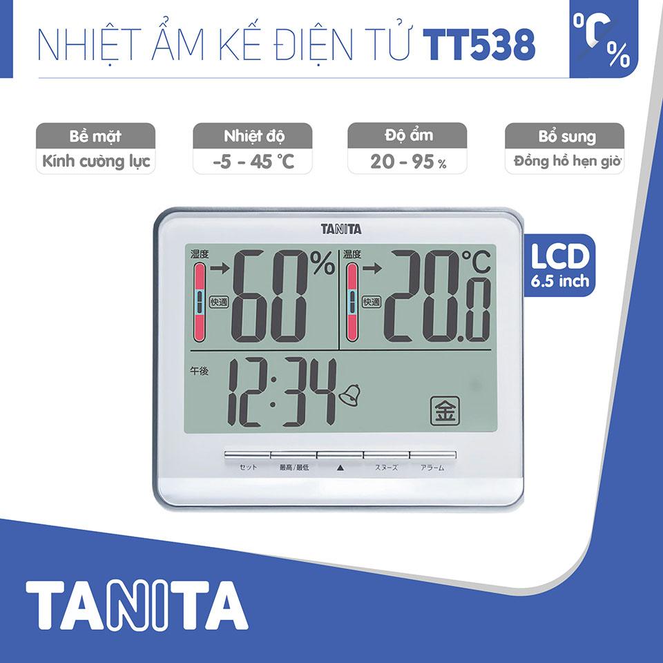 Nhiệt ẩm kế điện tử Tanita TT-538-0