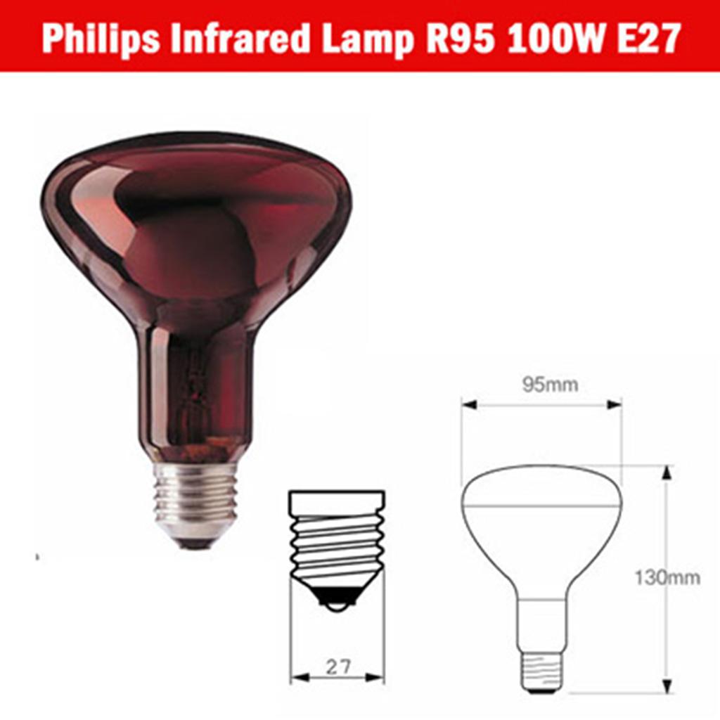 Bóng đèn hồng ngoại trị liệu Philips 100w-1
