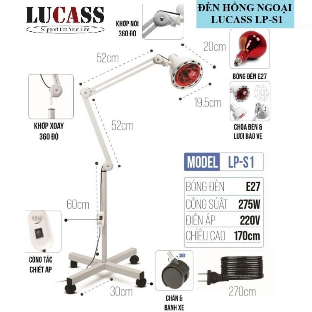 Chân đèn hồng ngoại Lucass LP-S1 có bánh xe, xoay 360 độ-2
