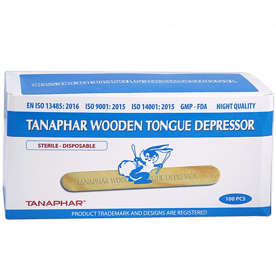 Que đè lưỡi gỗ Tana (100 chiếc, tiệt trùng, túi riêng)